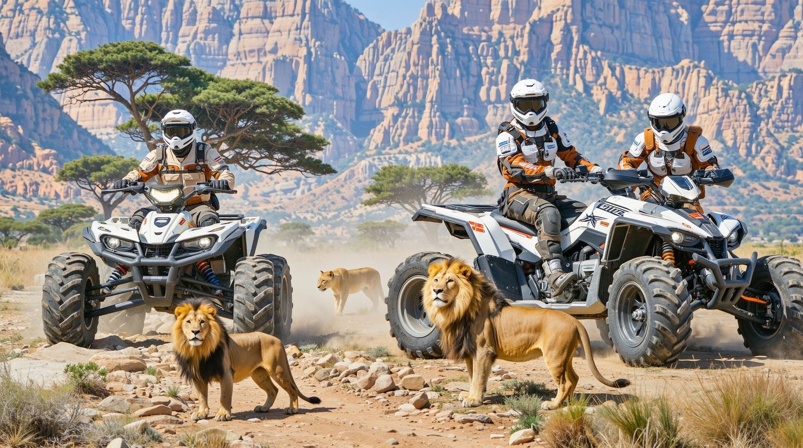 Quad Bikes and Goats in Argan Trees & Lion Park Adventure